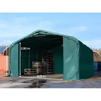 TOOLPORT 6x6m, Telthal, PVC-teltdug, mørkegrøn, uden statikpakke