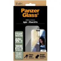 PanzerGlass EyeCare Screen Protector iPhone 16 Pro | Ultra-Wide Fit