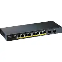 Zyxel GS1900-10HP Managed L2 Gigabit Ethernet (10/100/1000) Power over Ethernet (PoE) Black