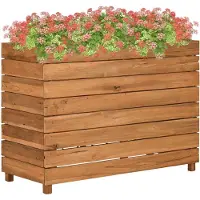 vidaXL Højbed Genanvendt Teaktræ Og Stål - 100 x 40 x 72 cm