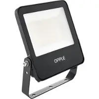 Opple Lighting Re170-50W-840-BL, Sort, IP66, Aluminium, Polykarbonat (PC), Hærdet glas, I, IK07, 1 m