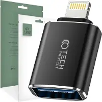 Tech-Protect UltraBoost Lightning til USB-A-adapter - sort