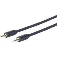 VivoLink - Audiokabel - mini-phone stereo 3.5 mm han til mini-phone stereo 3.5 mm han - 10 m - dobbelt afskærmet - sort