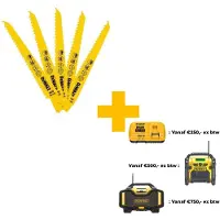 Dewalt DT2359-QZ - Savklinge - for træ med søm, plastik - 5 stykker - længde: 152 mm