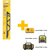 DeWalt DT2421-QZ, Saber savklinge, Gasbeton, Mursten, Cement fiberpanel, Metal, Sort, Tungsten Carbide Tipped (TCT), 30,5 cm