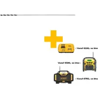 DeWalt Skærebore/påslag boremaskinesæt 18x600 mm