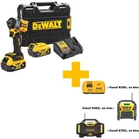 DeWalt DCF922P2T-QW, Momentnøgle, Børstefri, Sort, Gul, 1/2, 2500 rpm, 610 Nm