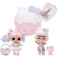 Mga LOL Surprise Loves Hello Kitty Tots: Begrænset oplag Crystal Cutie-dukke - 7 overraskelser, Hello Kitty 50-års fødselsdags-samleobjekt