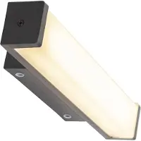 QAZQA Væglampe sort 32 cm IP44 - Cascada