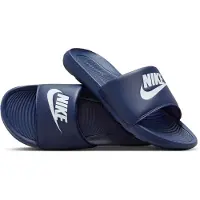 Nike Pantoletter 'Victori One' mørkeblå / hvid