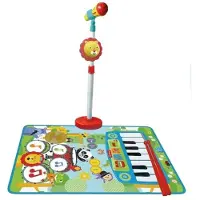 Reig Musicales And Piano Carpet Fisher Price With Micro Standing And Drumsticks Batteri