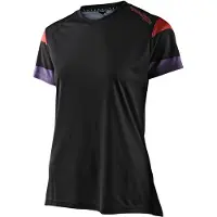 Troy Lee Designs Cycling MTB Cykel Mountain Bike Jersey skjorte til kvinder Lilium SS Rugby (Sort Medium)