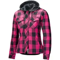 Held Lumberjack II 62010 Til Damer Motorcykelskjorte Sort/Pink XL