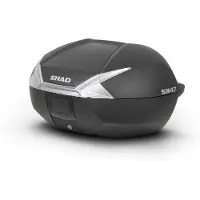 Shad Topcase SH47 Carbonlook Cover CARBONLOOK COVER SORT hvid
