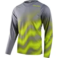 Troy Lee Designs Troy Lee designer cykel MTB cykel mountainbike trje til mnd Skyline LS Chill (Waves Lt Grey MD)