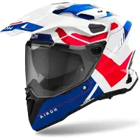 Airoh Commander 2 Reveal Enduro-Hjelm Hvid/Blå/Rød/Sort 2XL
