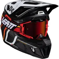 Leatt 9.5 Carbon+velocity 6.5 Iriz Off-road Hjelmsæt