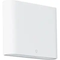 QAZQA Moderne udendørs væglampe hvid 11,5 cm inkl. LED - Batt