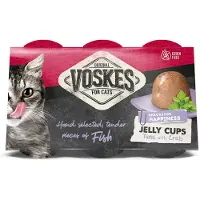 Voskes Jelly Cups tun med krabbe kattesnack (6x25g)