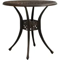vidaXL havebord 78x78x72 cm støbt aluminium bronzefarvet