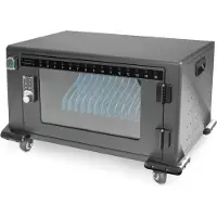 Digitus DN-45003 - Vogn med hjul (kun opladning) - for 16 tablets / notebooks - låsbar - SPCC koldt rullet stål - sort, RAL 9005 - skærmstørrelse: op