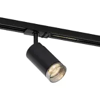 QAZQA Moderne spotlight med røgglasring til 1-faset skinnesystem GU10 50 mm - Iconic Jeana
