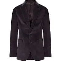 Hackett London Hackett Londontil mænd. HM470544 Brun blazer i strækbar kordel (34/32), Casual, Party, Bomuld, Klassisk