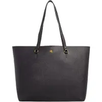 Ralph Lauren Lauren Ralph Laurentil kvinder. 431911655001 Karly large cross body tote bag sort (OSFA), Casual, Læder