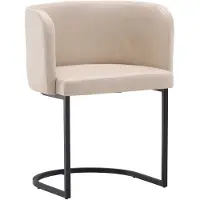 Ebuy24 - Spisebordsstol Simrishman - Beige - Stole med armlæn - - Homeroom
