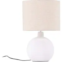 Ebuy24 Torcello Bordlampe - Beige og Hvid