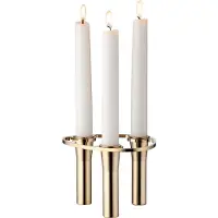 Lind DNA Lind Curve kombinerbar lysestage 24K guldbelagt Triple