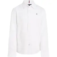 Tommy Hilfiger Skjorte - Solid Stretch - Organic - Hvid - - 12 år (152) - Skjorte