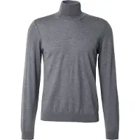 BOSS Slim fit rullekravesweater i ekstra fin merinould