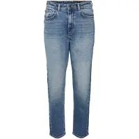 Noisy May Moni Straight Ankle Højtaljede Jeans