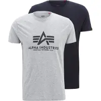 Alpha industries Basic T-shirt Med Korte ærmer 2 Enheder