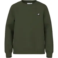 Name It Kids Sweatshirt 'NKMVimo' mørkegrøn / hvid