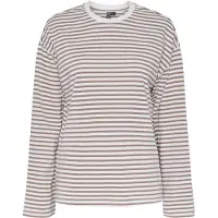 Pieces Shirts 'PCSadie' beige / hvid