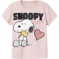 Name it T-shirt - Noos - Snoopy - NkfNanni - Sepia Rose m. Print - - 5 år (110) - T-Shirt