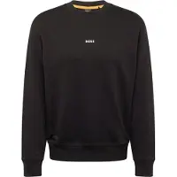 Hugo Boss Sweatshirt i bomuldsfrotté med logoprint