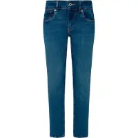 Pepe Jeans Pepe Jeanstil kvinder. PL204737HV8 Jeans Slim Lw blå (26/34), Casual, Bomuld, Denim, Bæredygtig