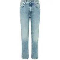 Pepe Jeans Pepe Jeanstil kvinder. PL204730MS2 Lige jeans Mw blå (27/30), Casual, Denim, Økologisk bomuld, Bæredygtig