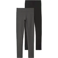 Name it Leggings - Noos - 2-pak - NkfVivian - Dark Grey Melange - - 5-6 år (110-116) - Leggings