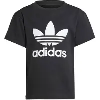 Adidas Originals T-shirt - Trefoil - Sort - - 5 år (110) - T-Shirt