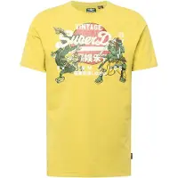 Superdry Superdrytil mænd. M1011990A Tokyo Vl grafisk T-shirt gul (XXL), Casual, Bomuld, Korte ærmer