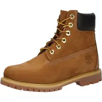 Timberland Timberlandtil kvinder. TB1103602141 6 tommer Premium brune vandtætte læderstøvler med snørelukning (37.5 W), Fast, Blonder, Casual, Bæredygt