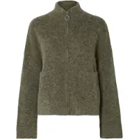 Selected Cardigan 'SLFSia Ras' grøn-meleret