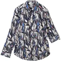 Tom Tailor Printed Collar Skjorte Med Lange ærmer