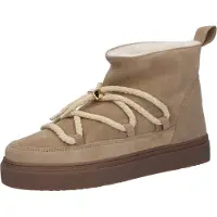 INUIKII Inuikiitil kvinder. 1001.001.0092 Classic Low støvler i skind beige (37), Læder, Fast, Blonder, Casual