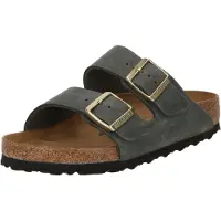 Birkenstock Sandaler 'Arizona LEOI' grøn-meleret