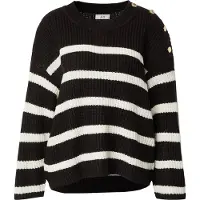 JDY Pullover 'JDYJusty' sort / hvid